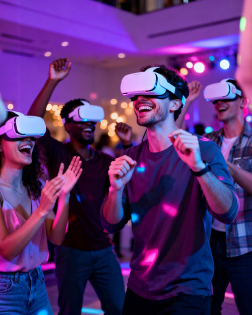 Adults at VR party social event Plymouth Devon Cornwall